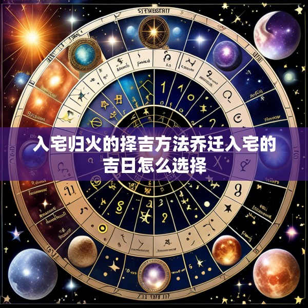 入宅归火的择吉方法乔迁入宅的吉日怎么选择