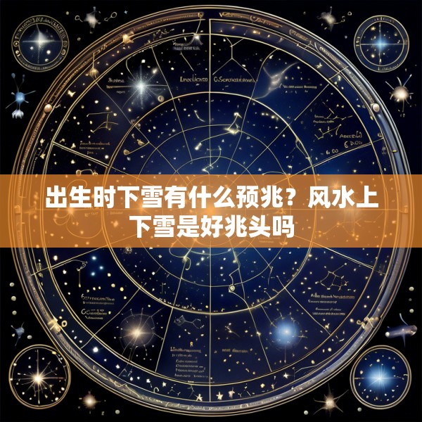 出生时下雪有什么预兆?风水上下雪是好兆头吗