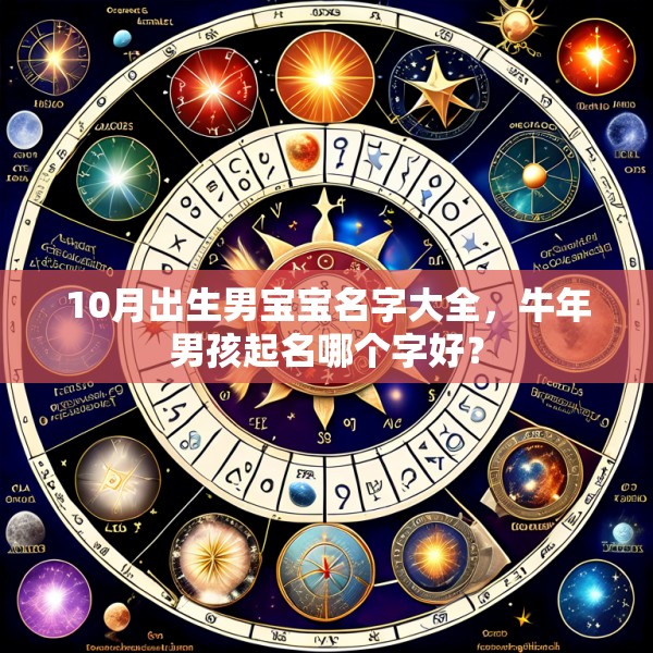10月出生男宝宝名字大全，牛年男孩起名哪个字好？