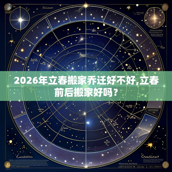 2026年立春搬家乔迁好不好,立春前后搬家好吗？
