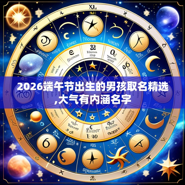 2026端午节出生的男孩取名精选,大气有内涵名字