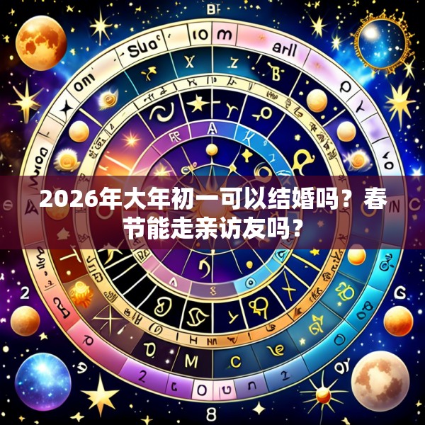 2026年大年初一可以结婚吗？春节能走亲访友吗？