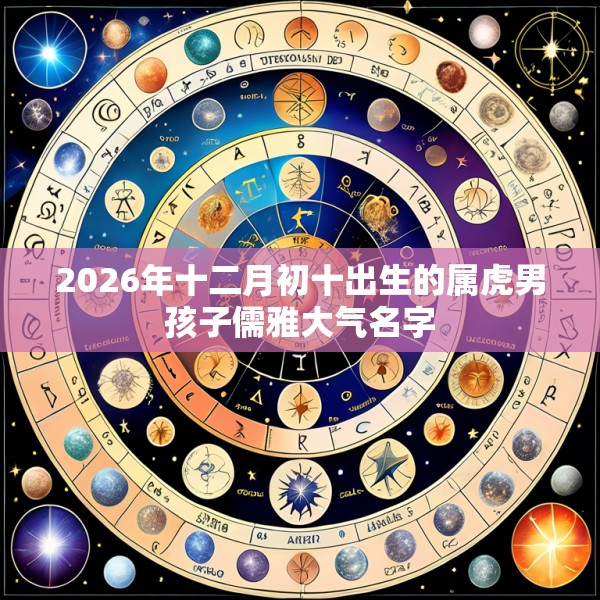 2026年十二月初十出生的属虎男孩子儒雅大气名字