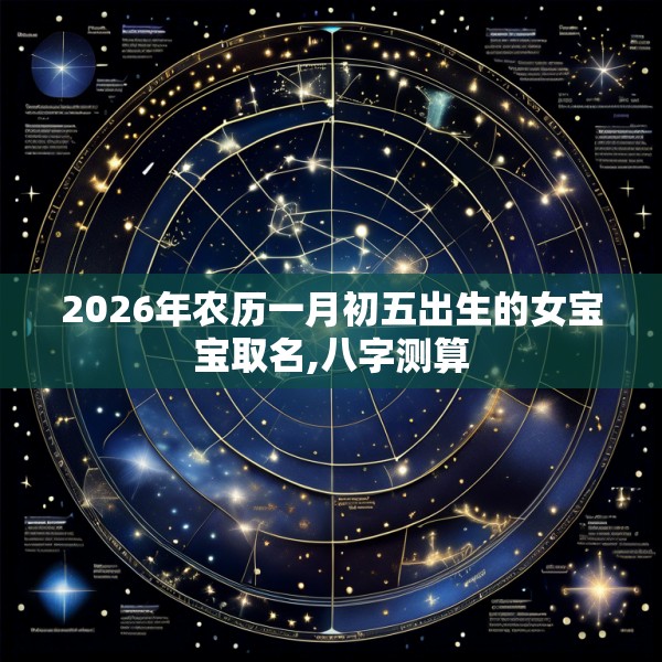 2026年农历一月初五出生的女宝宝取名,八字测算