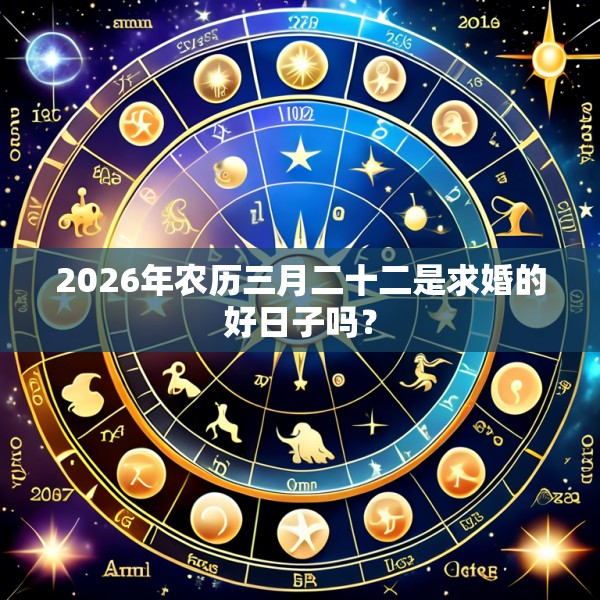 2026年农历三月二十二是求婚的好日子吗？