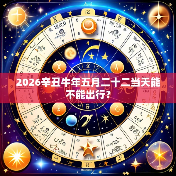 2026辛丑牛年五月二十二当天能不能出行?