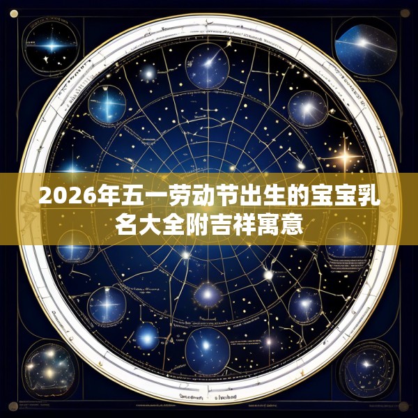 2026年五一劳动节出生的宝宝乳名大全附吉祥寓意