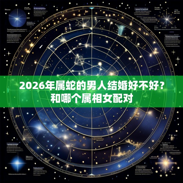 2026年属蛇的男人结婚好不好？和哪个属相女配对