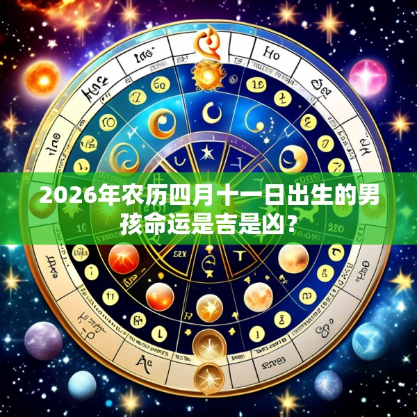 2026年农历四月十一日出生的男孩命运是吉是凶？