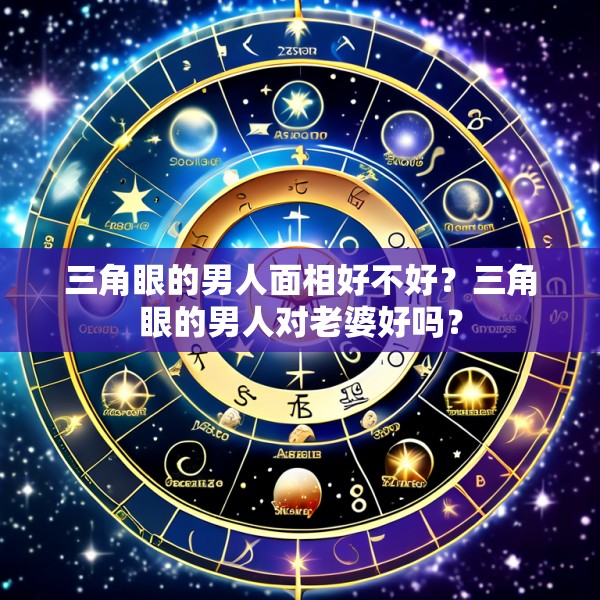 三角眼的男人面相好不好？三角眼的男人对老婆好吗？