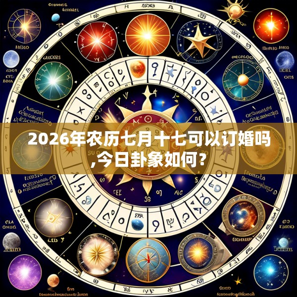 2026年农历七月十七可以订婚吗,今日卦象如何？