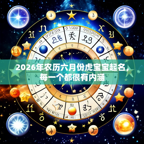 2026年农历六月份虎宝宝起名，每一个都很有内涵