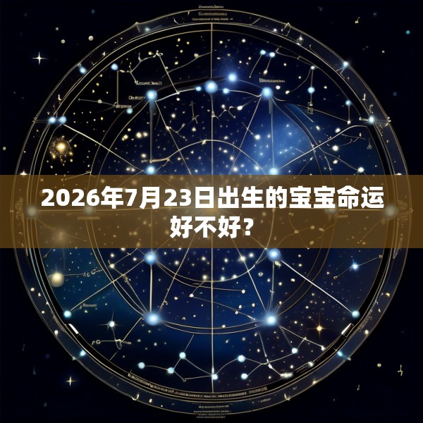 2026年7月23日出生的宝宝命运好不好?