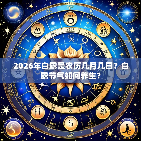 2026年白露是农历几月几日?白露节气如何养生?