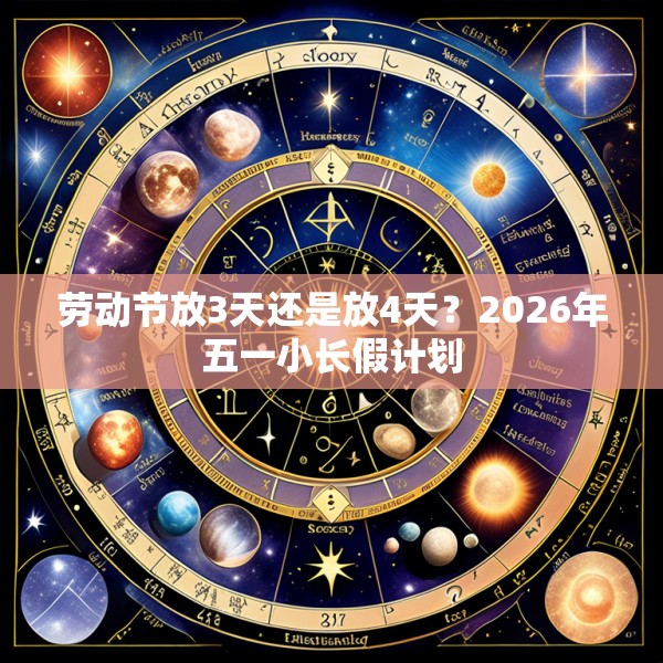 劳动节放3天还是放4天?2026年五一小长假计划