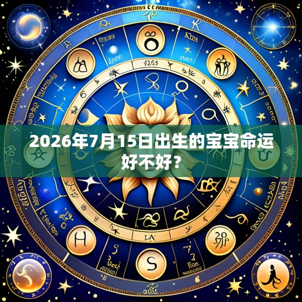 2026年7月15日出生的宝宝命运好不好？