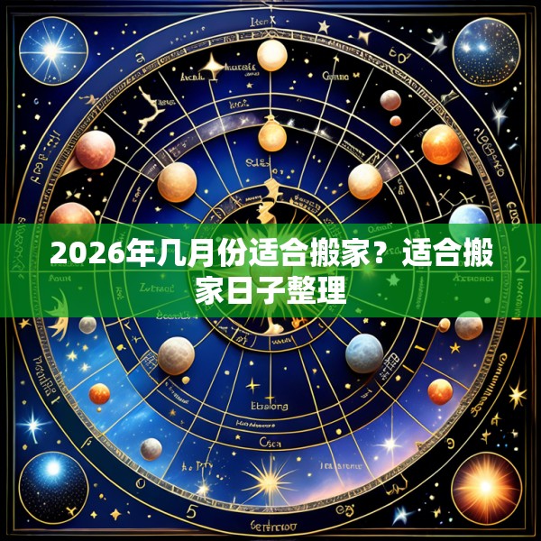 2026年几月份适合搬家？适合搬家日子整理