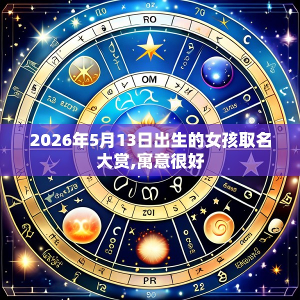 2026年5月13日出生的女孩取名大赏,寓意很好