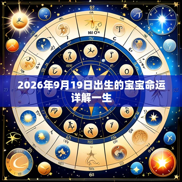 2026年9月19日出生的宝宝命运详解一生