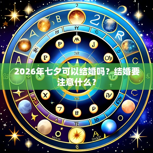2026年七夕可以结婚吗?结婚要注意什么?