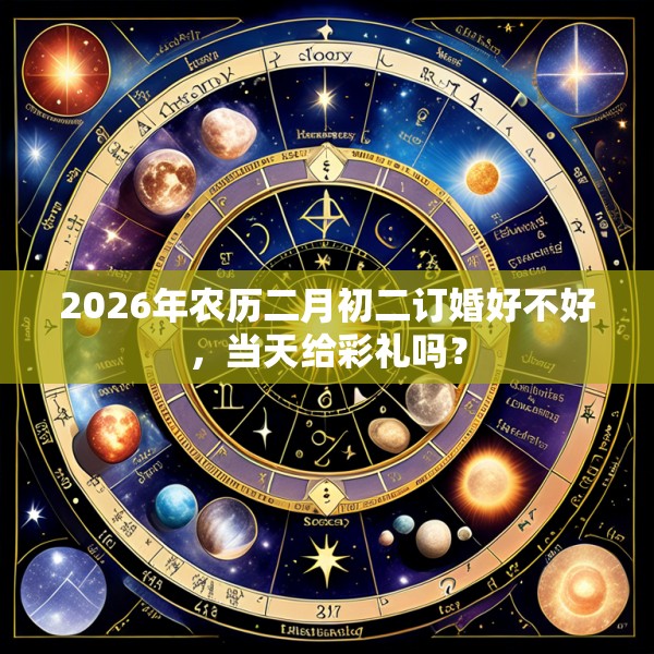 2026年农历二月初二订婚好不好,当天给彩礼吗?