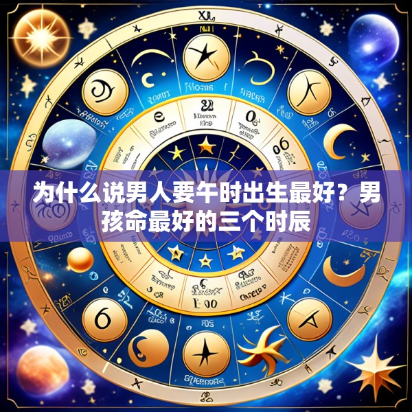 为什么说男人要午时出生最好？男孩命最好的三个时辰