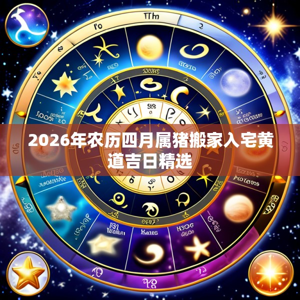 2026年农历四月属猪搬家入宅黄道吉日精选
