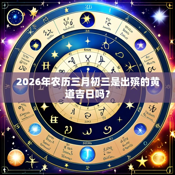2026年农历三月初三是出殡的黄道吉日吗？