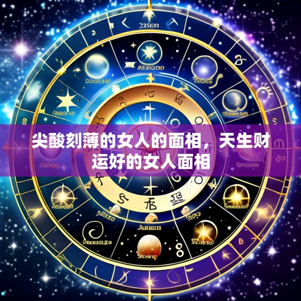 尖酸刻薄的女人的面相，天生财运好的女人面相