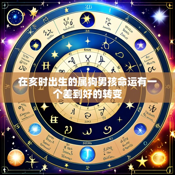 在亥时出生的属狗男孩命运有一个差到好的转变