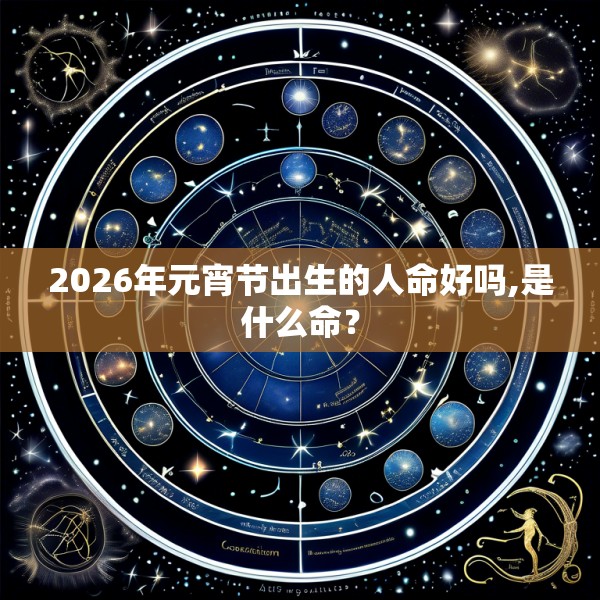 2026年元宵节出生的人命好吗,是什么命？