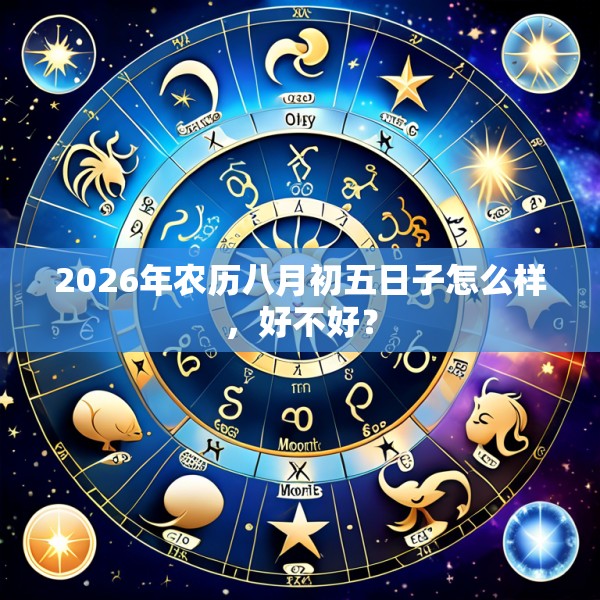 2026年农历八月初五日子怎么样,好不好?