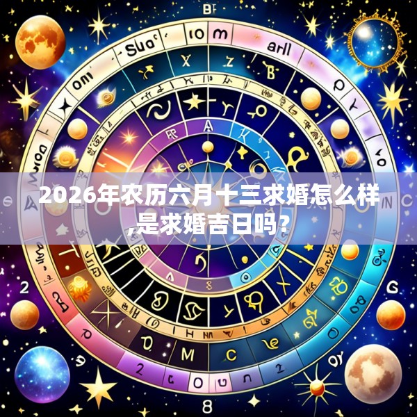 2026年农历六月十三求婚怎么样,是求婚吉日吗？