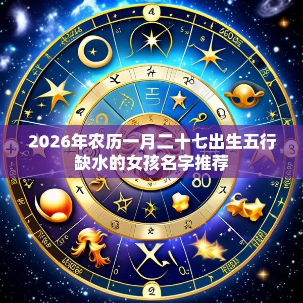 2026年农历一月二十七出生五行缺水的女孩名字推荐