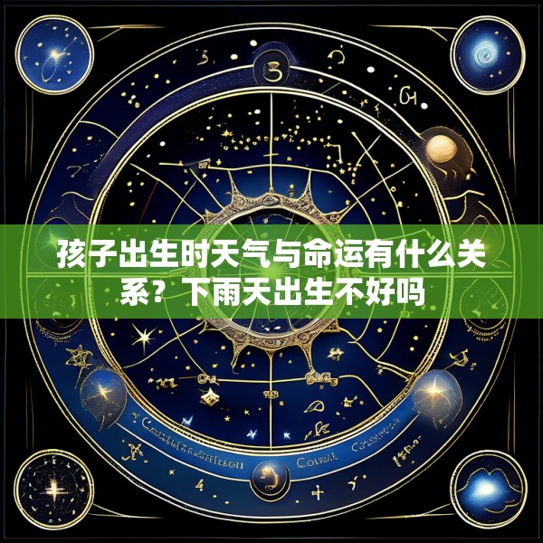 孩子出生时天气与命运有什么关系?下雨天出生不好吗