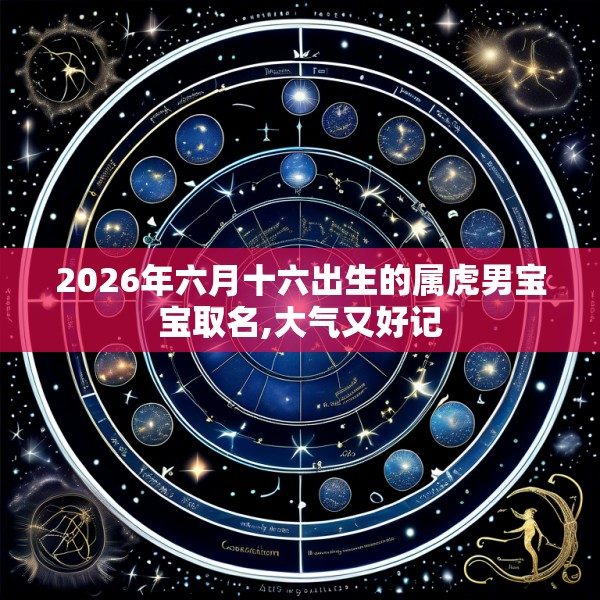 2026年六月十六出生的属虎男宝宝取名,大气又好记