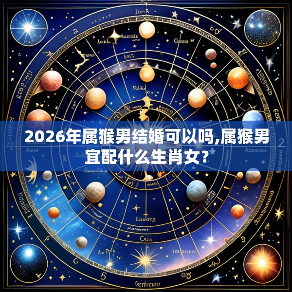 2026年属猴男结婚可以吗,属猴男宜配什么生肖女？