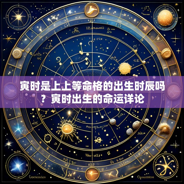寅时是上上等命格的出生时辰吗？寅时出生的命运详论