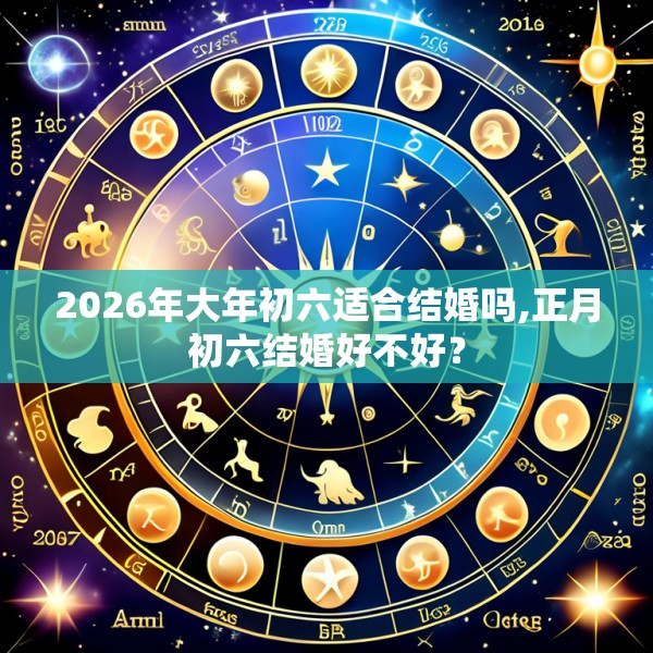 2026年大年初六适合结婚吗,正月初六结婚好不好?