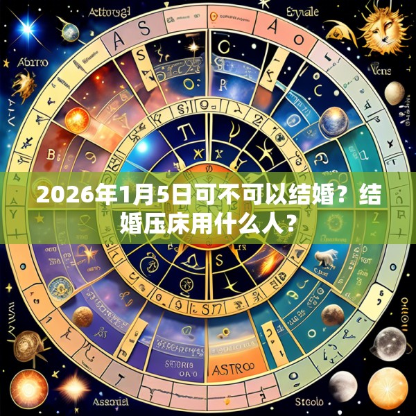 2026年1月5日可不可以结婚?结婚压床用什么人?