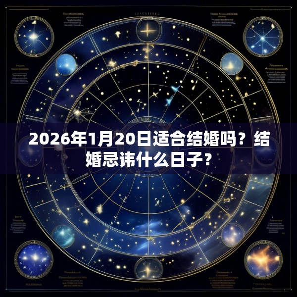 2026年1月20日适合结婚吗？结婚忌讳什么日子？