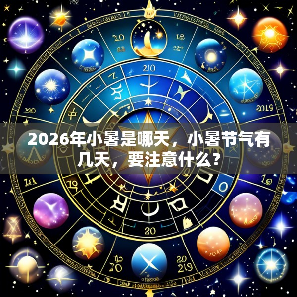 2026年小暑是哪天，小暑节气有几天，要注意什么？