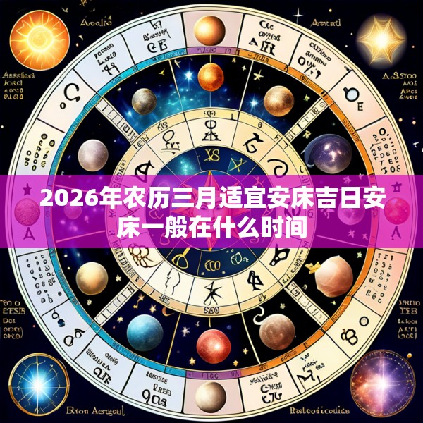 2026年农历三月适宜安床吉日安床一般在什么时间