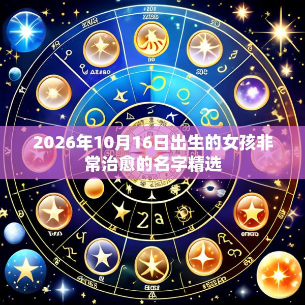 2026年10月16日出生的女孩非常治愈的名字精选