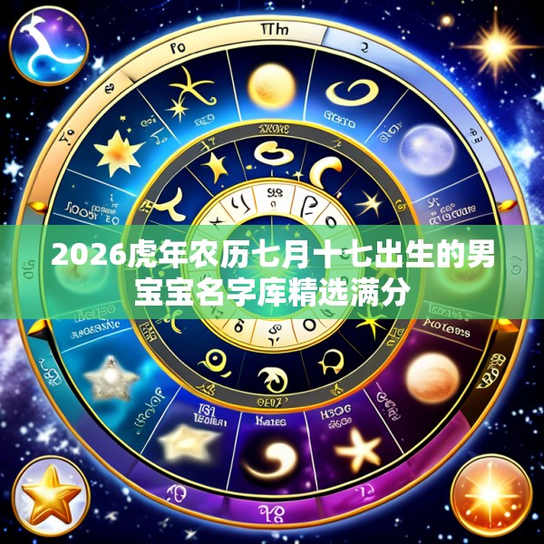 2026虎年农历七月十七出生的男宝宝名字库精选满分