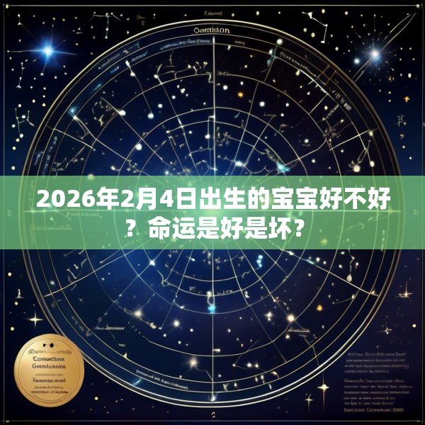 2026年2月4日出生的宝宝好不好？命运是好是坏？