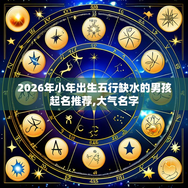 2026年小年出生五行缺水的男孩起名推荐,大气名字