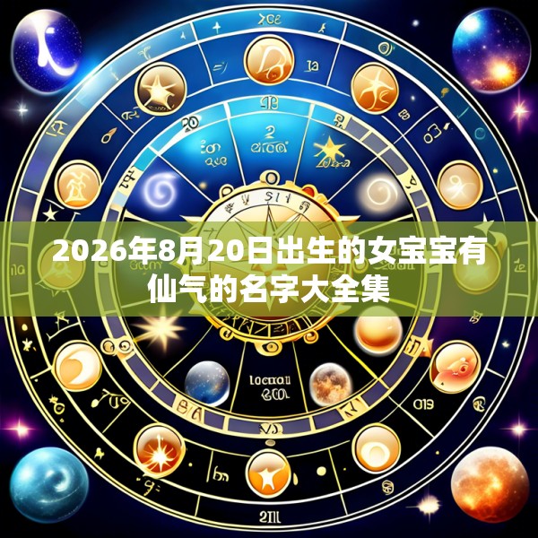 2026年8月20日出生的女宝宝有仙气的名字大全集