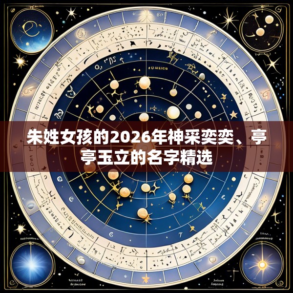 朱姓女孩的2026年神采奕奕、亭亭玉立的名字精选