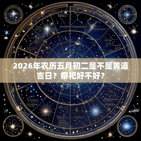 2026年农历五月初二是不是黄道吉日？祭祀好不好？
